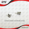 Non-Convertible Weldable Buccal Tubes