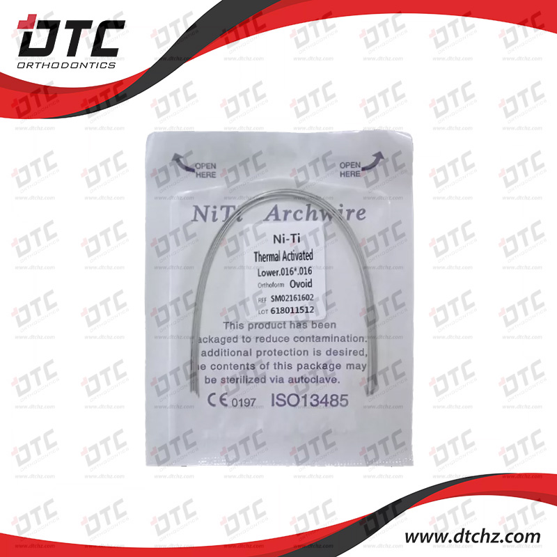 Heat-activated NiTi Arch Wires